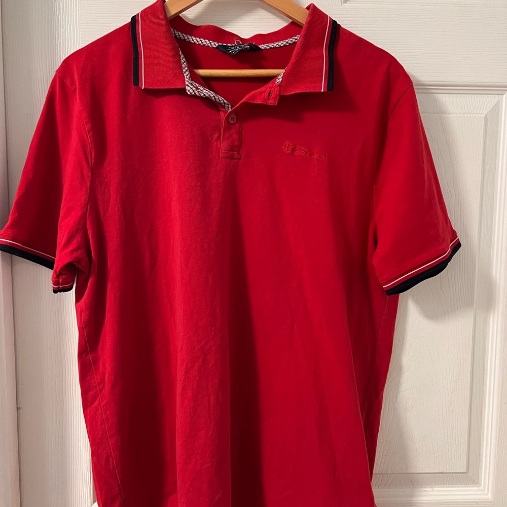 Ben Sherman Vibrant Red Polo Shirt